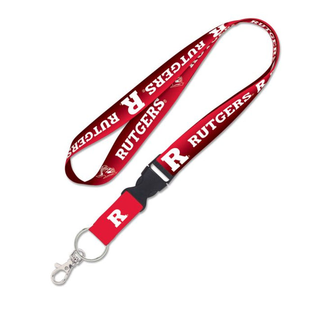 Rutgers Scarlet Knights GRADIENT Lanyard w/detachable buckle 1"