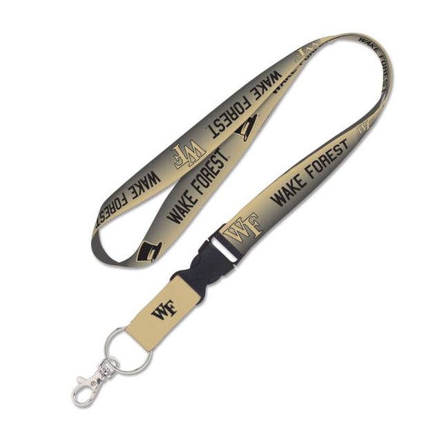 Wake Forest Demon Deacons GRADIENT Lanyard w/detachable buckle 1"