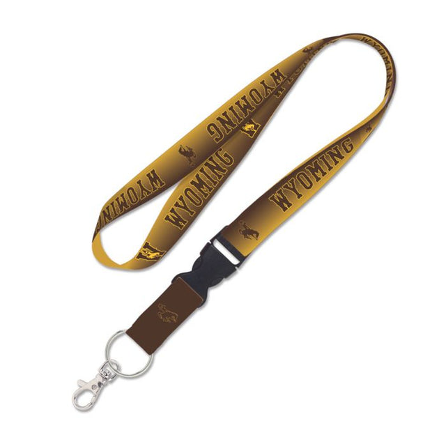 Wyoming Cowboys GRADIENT Lanyard w/detachable buckle 1"