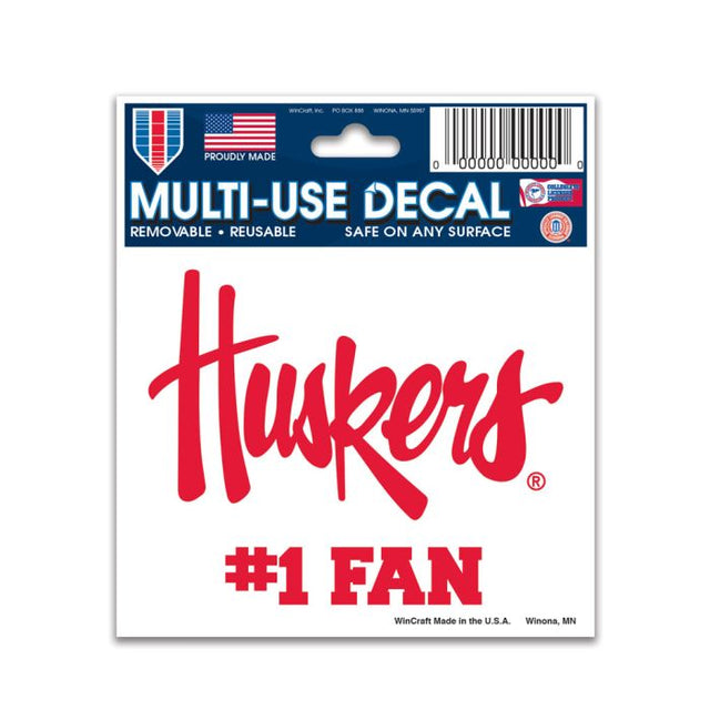 Nebraska Cornhuskers Multi-Use Decal 3" x 4"