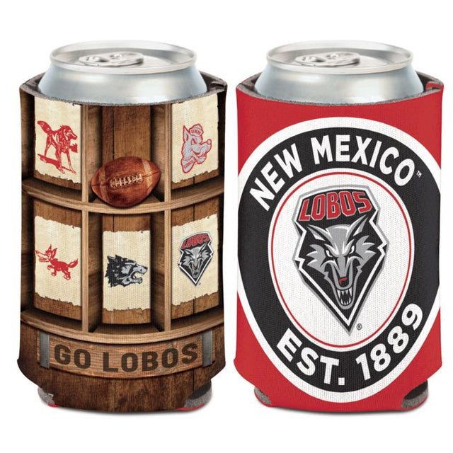 Enfriador de latas EVOLUTION Vintage Collegiate de Nuevo México Lobos, 12 oz.