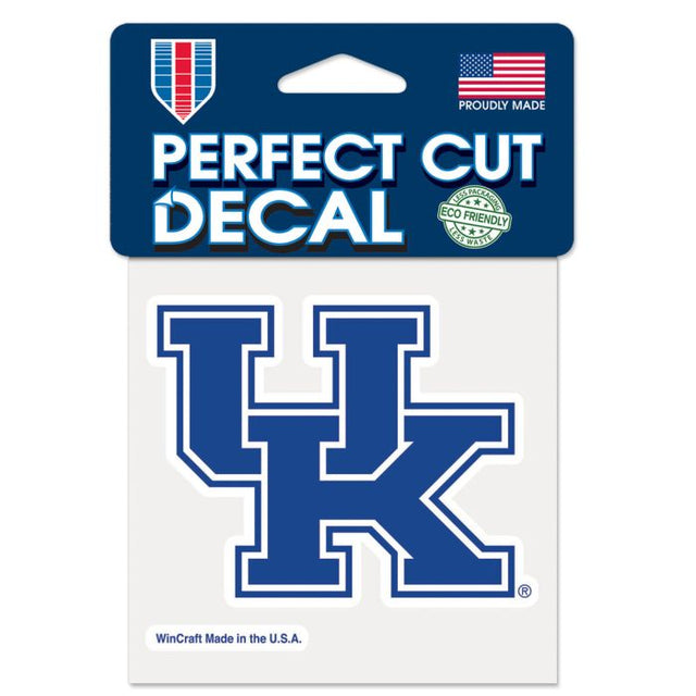 Calcomanía de color de corte perfecto de Kentucky Wildcats de 4" x 4"