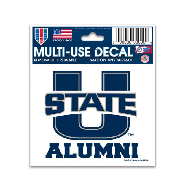 Calcomanía multiusos ALUMNI de Utah State Aggies de 3" x 4"