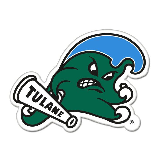 Tulane Green Wave Collector Enamel Pin Jewelry Card