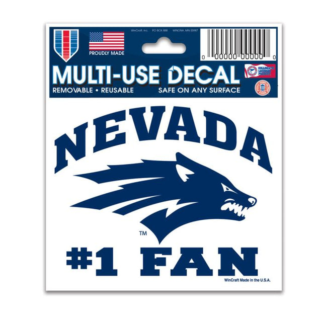 Calcomanía multiusos para fanáticos de Nevada Wolf Pack #1 de 3" x 4"