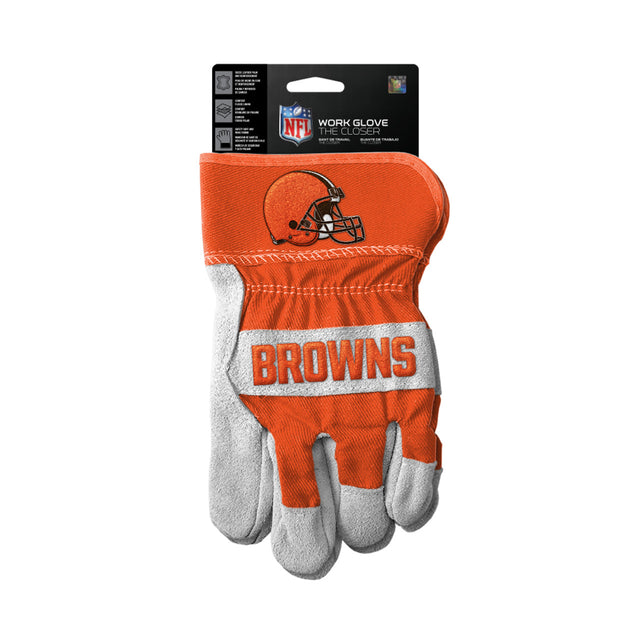 Guantes de los Cleveland Browns Estilo de trabajo El diseño más cercano