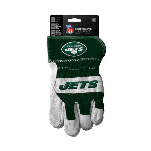 Guantes de los New York Jets Estilo de trabajo The Closer Design