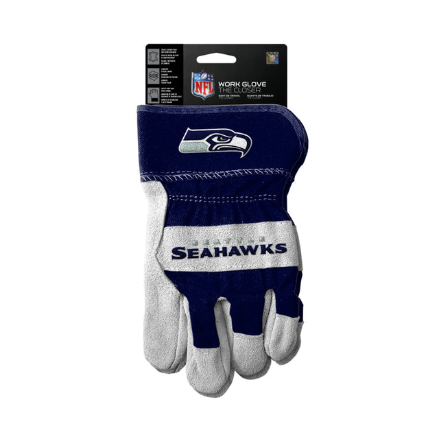 Guantes de los Seattle Seahawks Estilo de trabajo The Closer Design