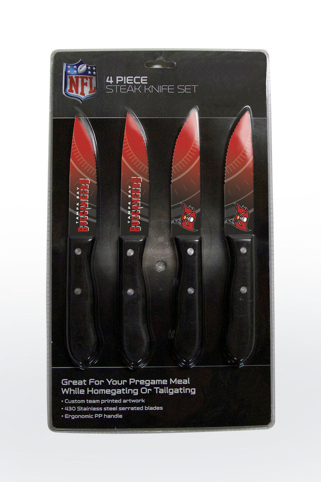 Tampa Bay Buccaneers Knife Set Steak 4 Pack