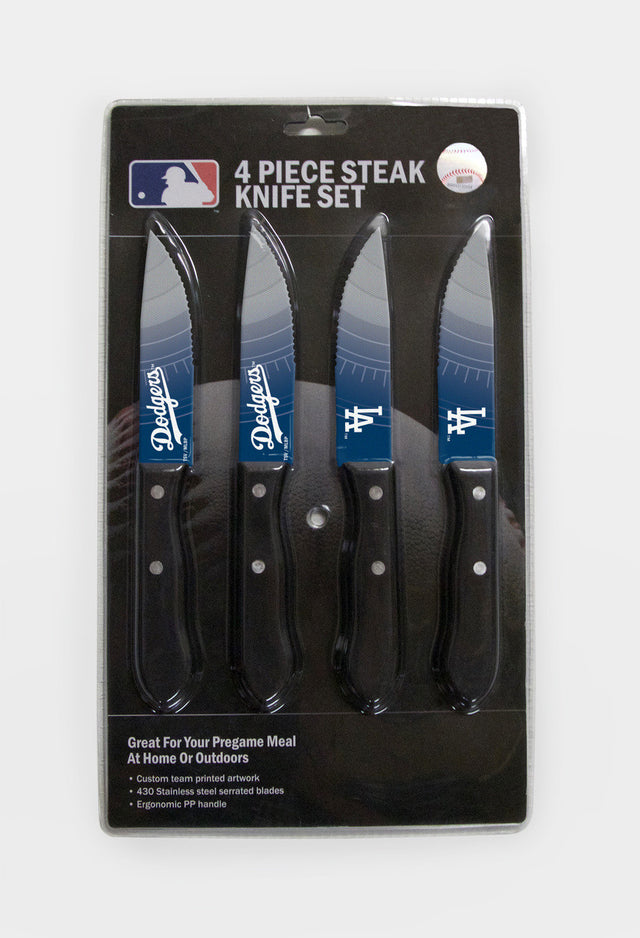 Los Angeles Dodgers Knife Set Steak 4 Pack