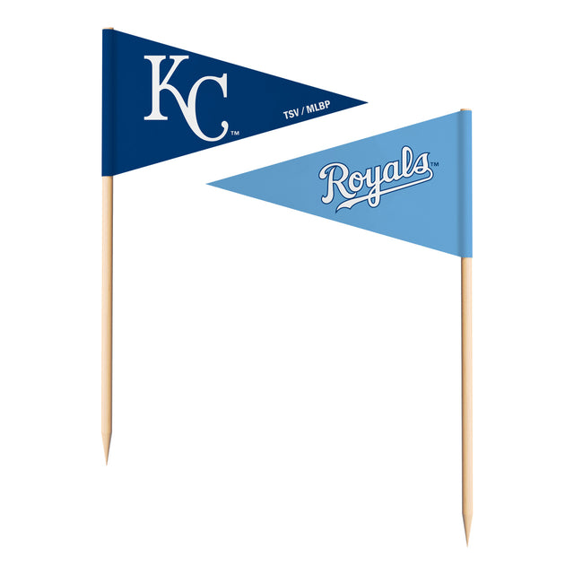 Banderas con palillos de dientes de los Kansas City Royals