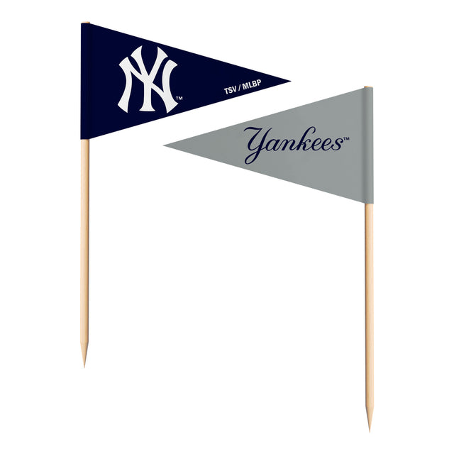 Banderas de palillos de dientes de los Yankees de Nueva York