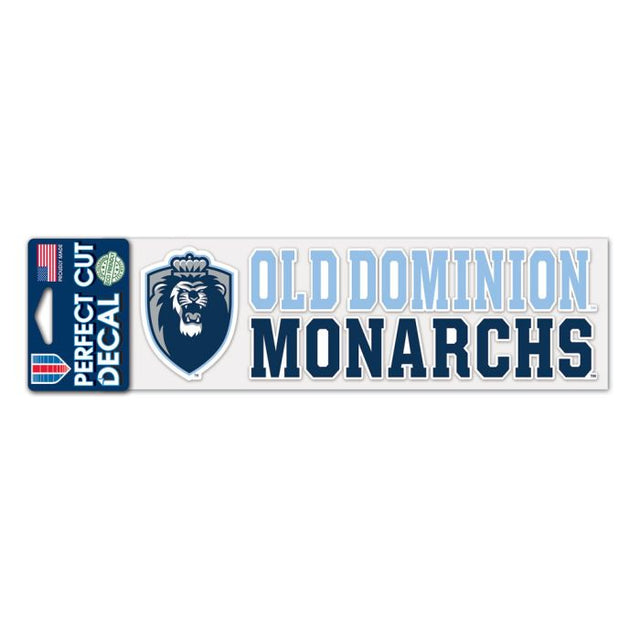 Calcomanías de corte perfecto APILADAS de Old Dominion Monarchs de 3" x 10"