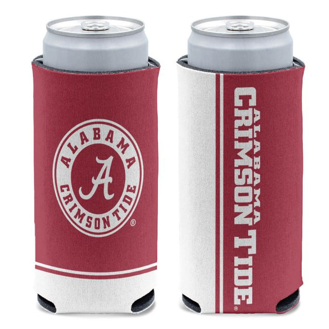 Enfriador de latas delgado de 12 oz Alabama Crimson Tide