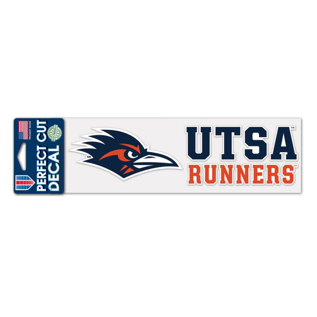 Texas San Antonio Roadrunners STACKED Perfect Cut Decals 3" x 10"