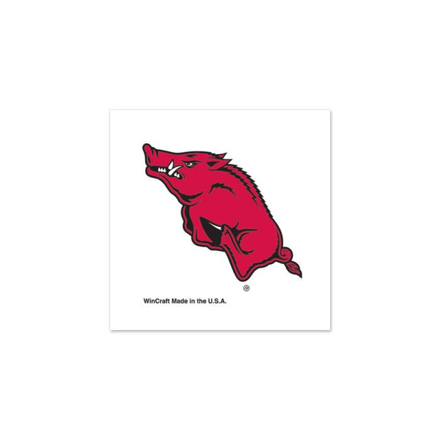 Paquete de 4 tatuajes de los Arkansas Razorbacks