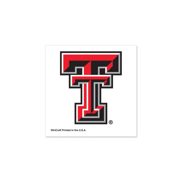 Paquete de 4 tatuajes de los Texas Tech Red Raiders