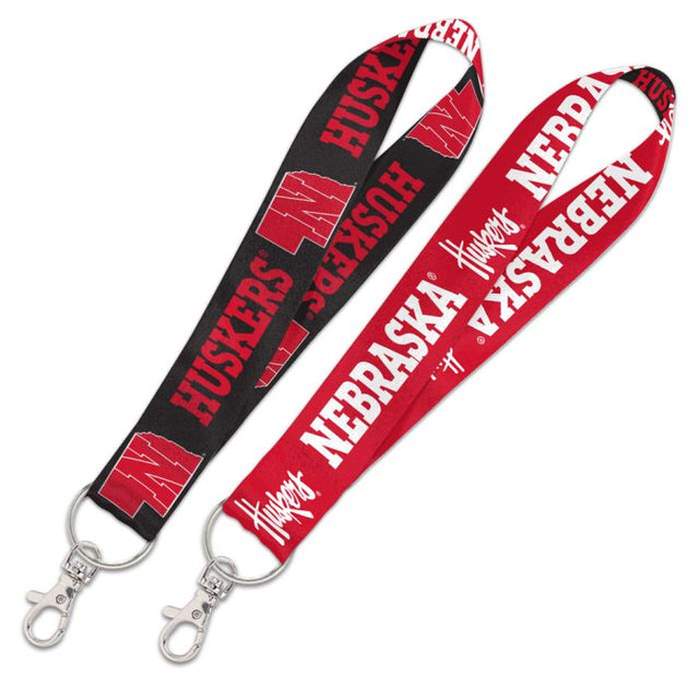 Nebraska Cornhuskers Lanyard Key Strap 1"