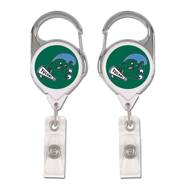 Tulane Green Wave Retrct 2S Prem Badge Holders