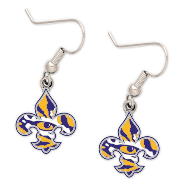 LSU Tigers Earrings Jewelry Card