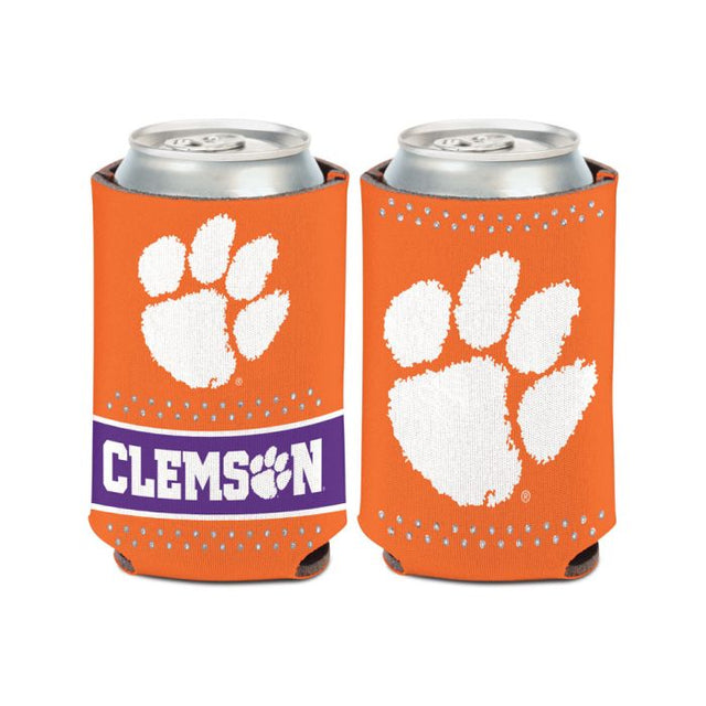 Enfriador de lata Bling de Clemson Tigers de 12 oz.