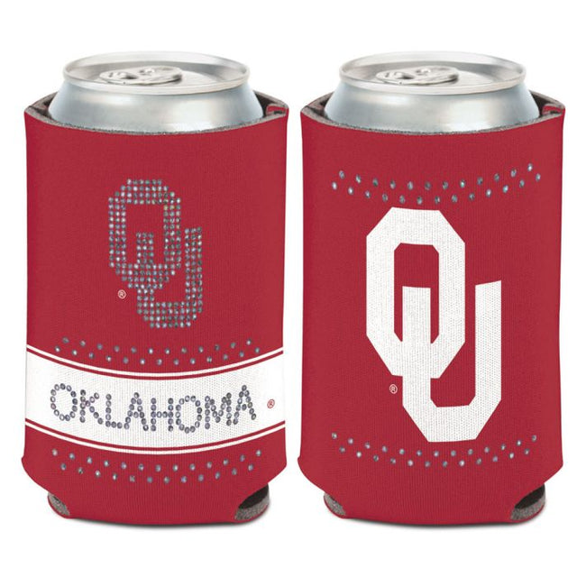 Enfriador de lata Bling de Oklahoma Sooners de 12 oz.