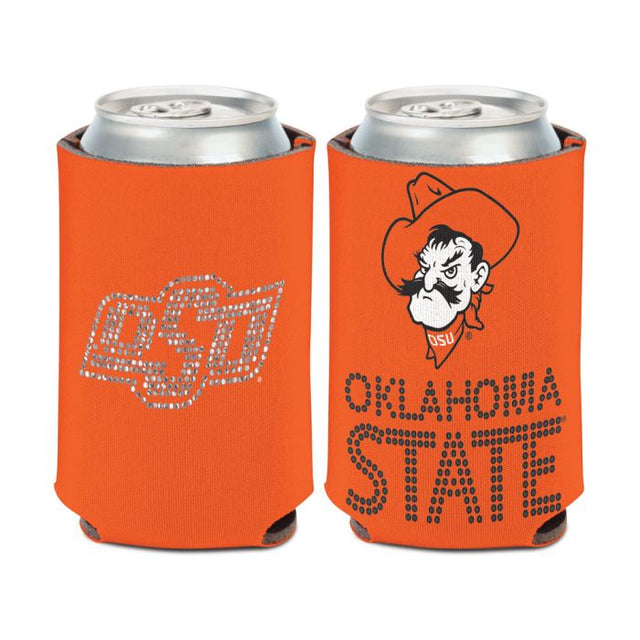 Enfriador de lata Bling de Oklahoma State Cowboys de 12 oz.