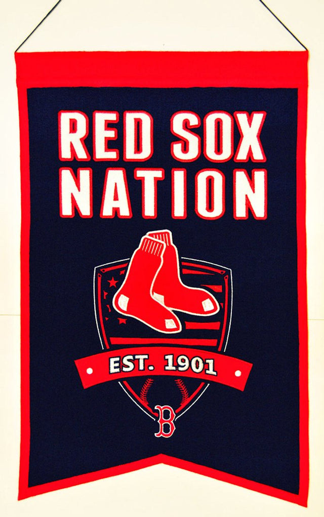 Pancarta de lana de 14 x 22 de los Boston Red Sox