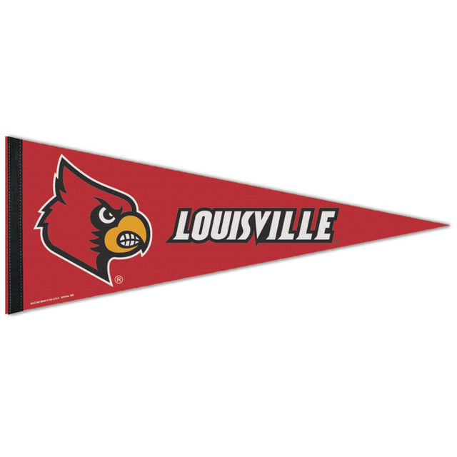 Banderín de los Louisville Cardinals de 12 x 30, estilo premium