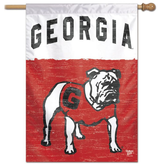 Georgia Bulldogs / Vintage Collegiate Vertical Flag 28" x 40"