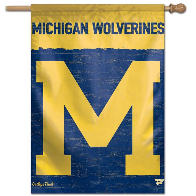 Michigan Wolverines /College Vault VAULT Vertical Flag 28" x 40"