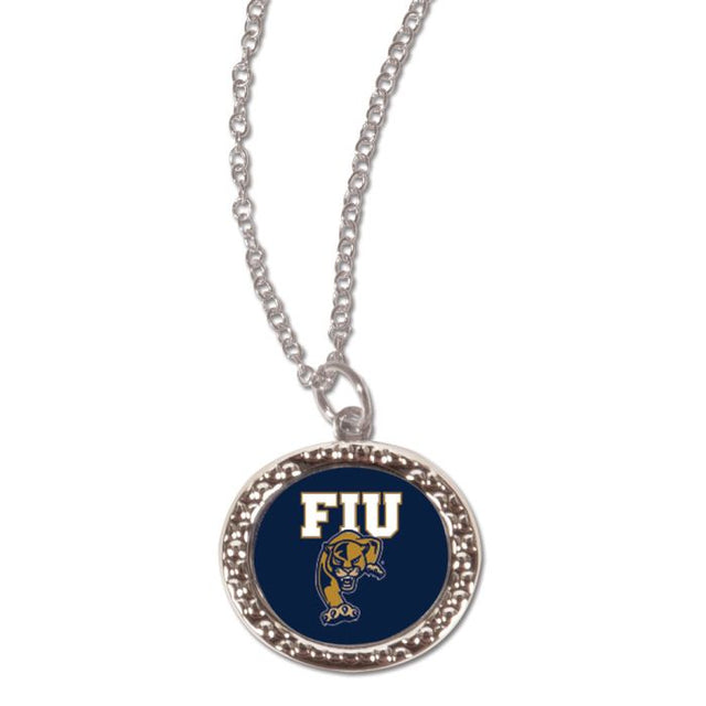 Florida International Panthers Necklace w/Charm Jewelry Card