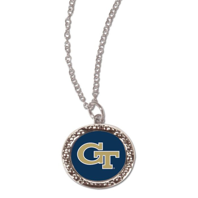 Georgia Tech Yellow Jackets Necklace w/Charm Jewelry Card