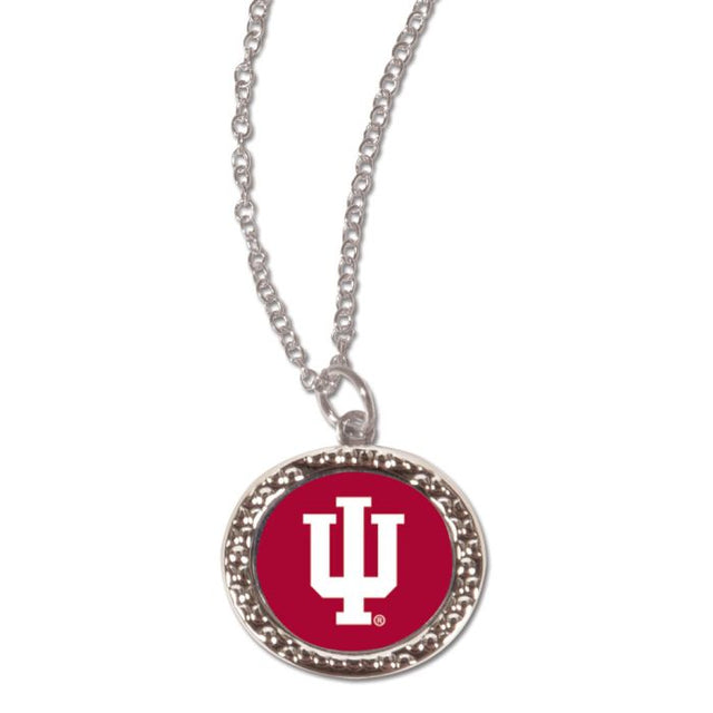 Collar con dije de Indiana Hoosiers y tarjeta de joyería