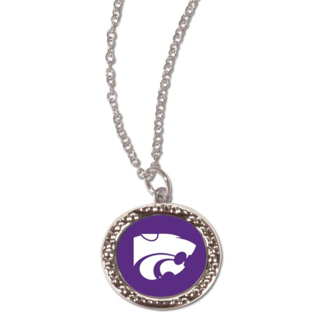 Collar con dije de los Kansas State Wildcats y tarjeta de joyería