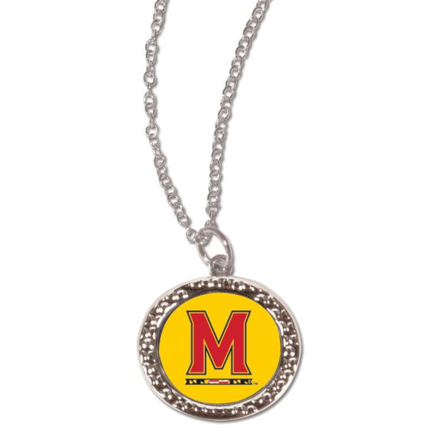 Maryland Terrapins Necklace w/Charm Jewelry Card