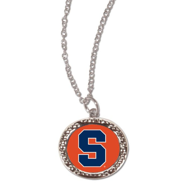 Syracuse Orange Necklace w/Charm Jewelry Card