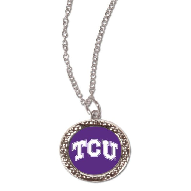 TCU Horned Frogs Necklace w/Charm Jewelry Card