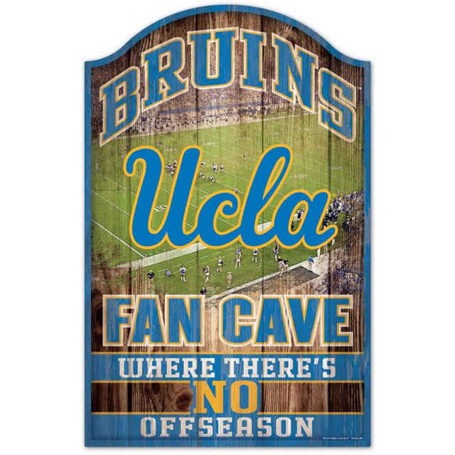 Letrero de madera de los Bruins de UCLA, 11" x 17", 1/4" de grosor