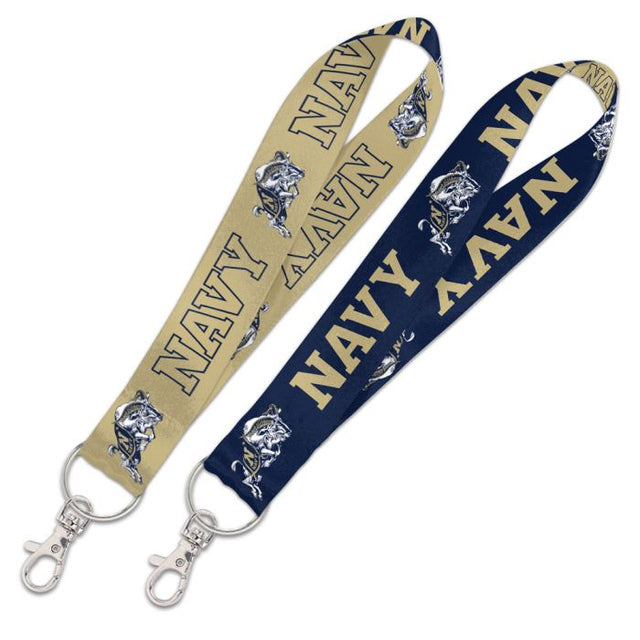 Navy Midshipmen Lanyard Key Strap 1"