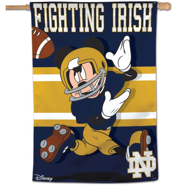 Notre Dame Fighting Irish / Disney Vertical Flag 28" x 40"