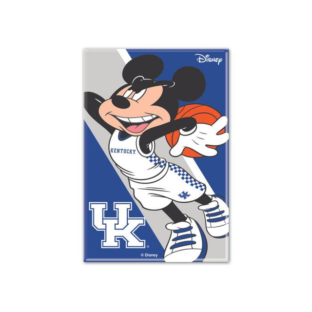 Imán de metal de 2,5" x 3,5" con la imagen de Mickey Mouse de Kentucky Wildcats y Disney