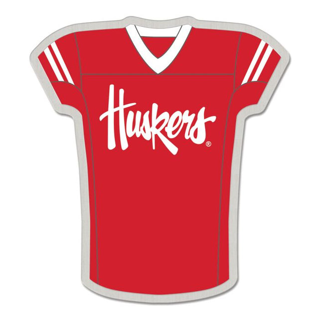 Tarjeta de joyería con pin de colección de los Nebraska Cornhuskers