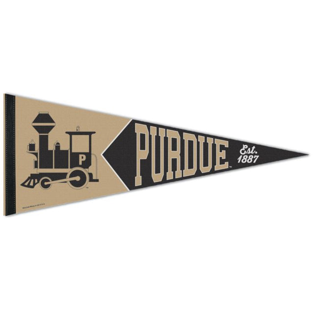 Banderín de primera calidad de los Purdue Boilermakers/Collegiate de época, 12" x 30"