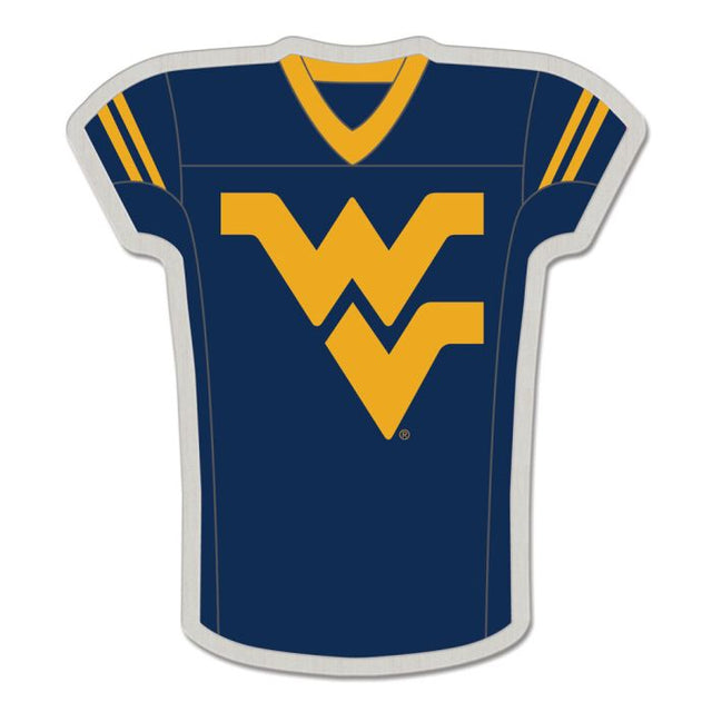 Tarjeta de joyería con pin de colección de los Mountaineers de West Virginia