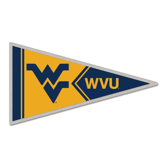 Tarjeta de joyería con pin de colección de los Mountaineers de West Virginia