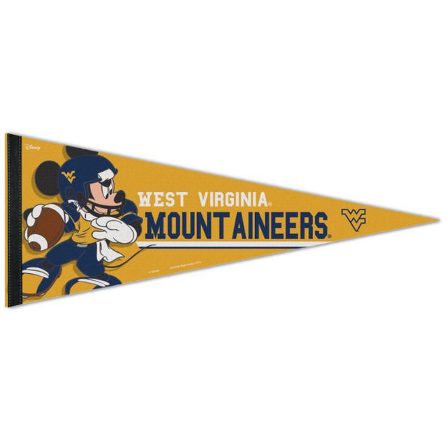 Banderín premium de Disney de West Virginia Mountaineers, 12" x 30"