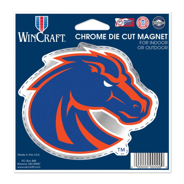 Boise State Broncos Chrome Magnet 5.25 X 5.125