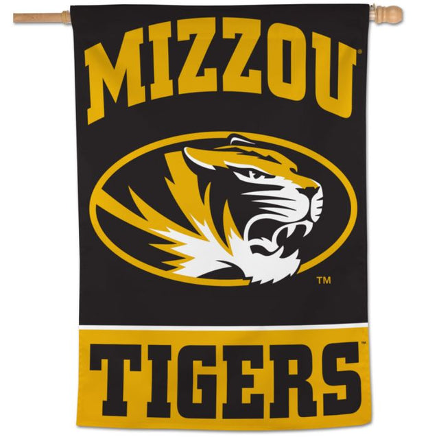 Bandera vertical de los Tigres de Missouri de 28" x 40"