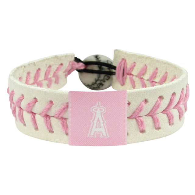 Pulsera de béisbol de Los Ángeles Angels rosa CO